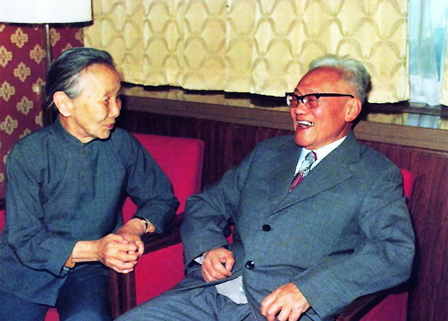 冰心与巴金.jpg 冰心与巴金.jpg