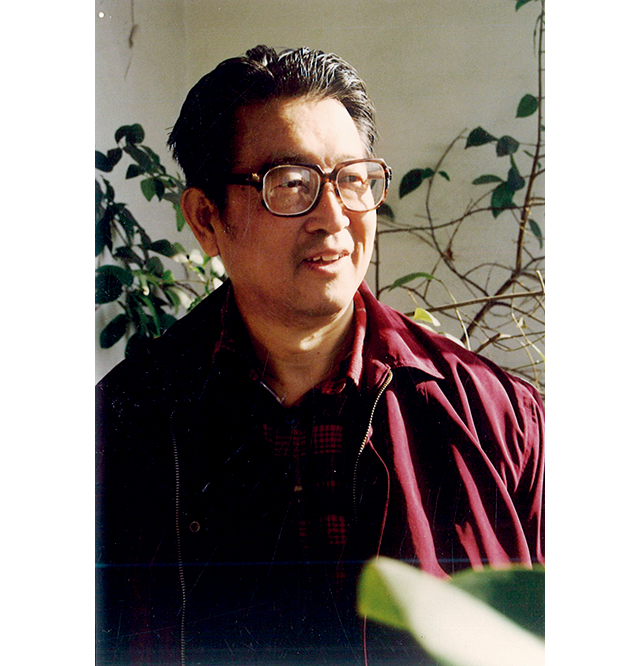 1994年，刘绍棠在重病疗养期间留影    摄影张新学.jpg
