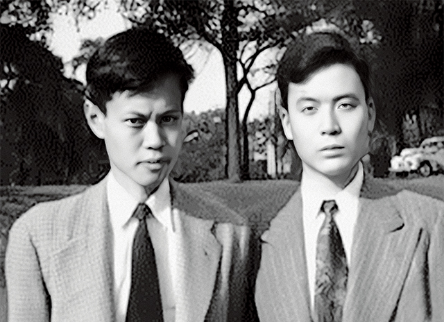 1949年,杨振宁(左)、邓稼先(中)、杨振平(右,杨振宁的弟弟)三人在芝加哥大学的合影.jpg 1949年,杨振宁(左)、邓稼先(中)、杨振平(右,杨振宁的弟弟)三人在芝加哥大学的合影.jpg